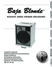 SWR Baja Blonde Owner's Manual