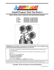 Dura Heat TT-15PS User's Installation, Operation And Maintenance Manual