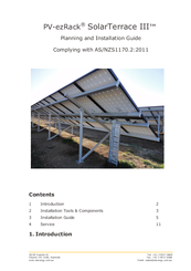 Clenergy PV-ezRack SolarTerrace III Planning And Installation Manual