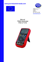 PCE Instruments PCE-UT 61E Manual