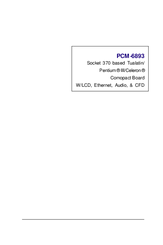 Aaeon PCM-6893 User Manual