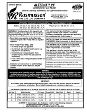 Rasmussen AFG24-ME-P Owner's Manual