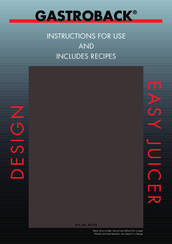 gastroback easy juicer