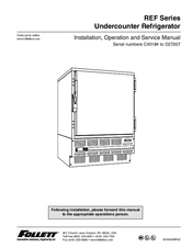 Follett REF Series Installation & Service Manual