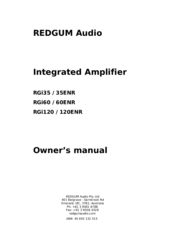 Redgum RGi35 Owner's Manual