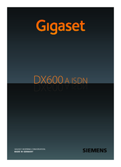 Gigaset DX600 A ISDN User Manual