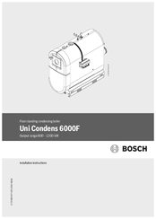 Bosch Uni Cindens 6000F Installation Instructions Manual