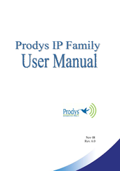 Prodys IP Family User Manual