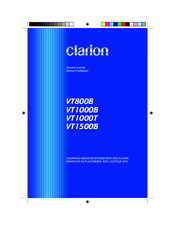 Clarion VT800B Owner's Manual