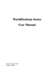 Penpower Technology WorldPenScan Series User Manual