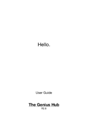 Heat Genius Genius Hub R2.8 User Manual