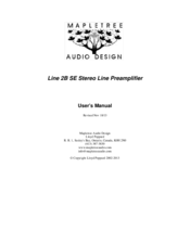 Mapletree Line 2B SE User Manual