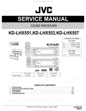 JVC KD-LHX557 Service Manual
