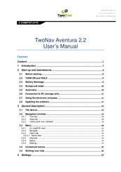 CompeGPS TwoNav Aventura User Manual
