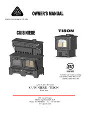 J.A. Roby CUISINIERE Owner's Manual