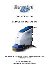 FIORENTINI DE LUXE 50B Operator's Manual