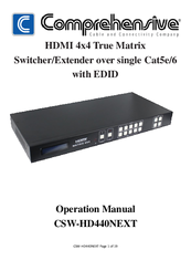 Comprehensive CSW-HD440NEXT Operation Manual