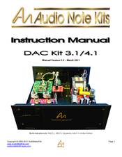 Audio Note DAC3.1 Signature Kit Instruction Manual