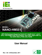 IEI Technology NANO-HM551 User Manual