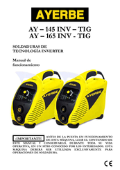 Ayerbe AY - 165 INV - TIG User Manual