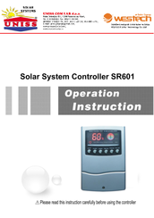 Uniss SR601 Operation Instructions Manual