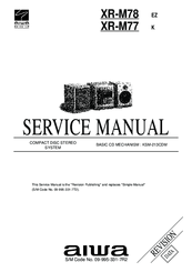 Aiwa XR-M78 Service Manual