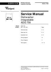 Whirlpool ADG 758 Service Manual