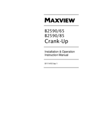 Maxview B2590/65 Installation, Operation And Instruction Manual