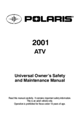 Polaris YOUTH ATV 2001 Owner's Manual