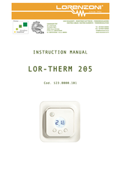 Lorenzoni LOR-THERM 205 523.0000.101 Instruction Manual