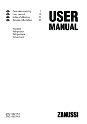 Zanussi ZRG16601WA User Manual