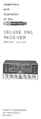 Heathkit Delux SWL GR-54 Assembly And Operation Manual
