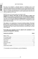 HMI Industries Majestic User Manual