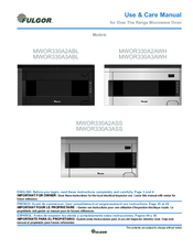 FULGOR MWOR330A2ASS Use & Care Manual
