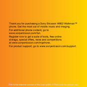 Sony Ericsson W902 Walkman User Manual