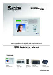 iCentral System One M200 Installation Manual