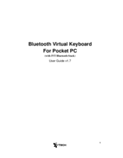 I-Tech Bluetooth Virtual Keyboard User Manual