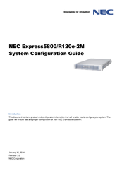 NEC Express5800/R120e-1M EXP291 Configuration Manual