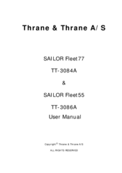 Thrane&Thrane TT-3086A Sailor Fleet55 User Manual