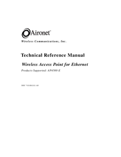 Aironet AP4500-E Technical Reference Manual