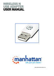 Manhattan WIRELESS N USB ADAPTER User Manual