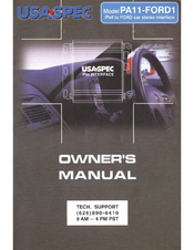 USA SPECS PA11-FORD1 Owner's Manual