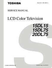 Toshiba 15DL15 Service Manual