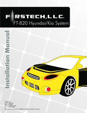 Firstech FT820 Installation Manual