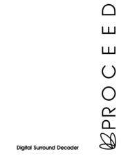PROCEED Digital Surround Decoder User Manual
