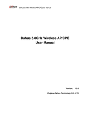 Dahua 5.8GHz Wireless AP/CPE User Manual