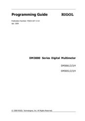 Rigol DM3063 Programming Manual