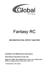 Global Fantasy RC GRDCxxRN series Installation And Maintenance Instructions Manual