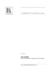 Kramer VP-725N User Manual