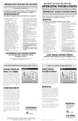 Dirt Devil Pro 390 Operating Instructions